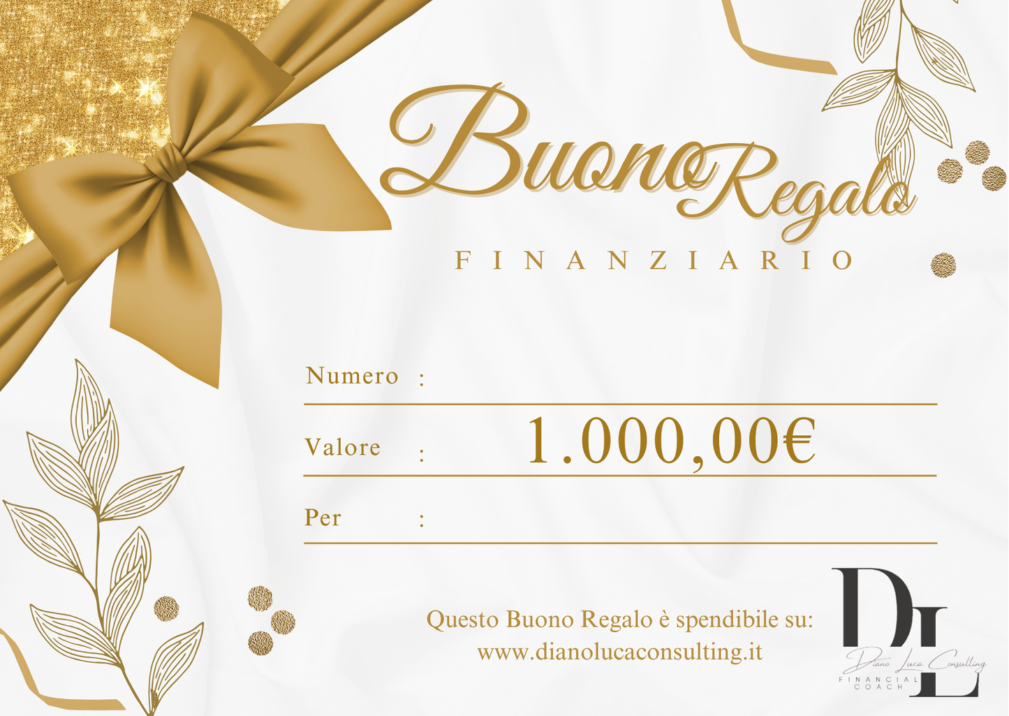 BUONO REGALO FINANZIARIO by Diano Luca Consulting