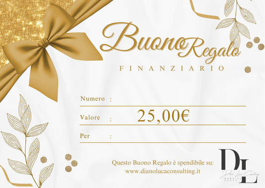 BUONO REGALO FINANZIARIO by Diano Luca Consulting