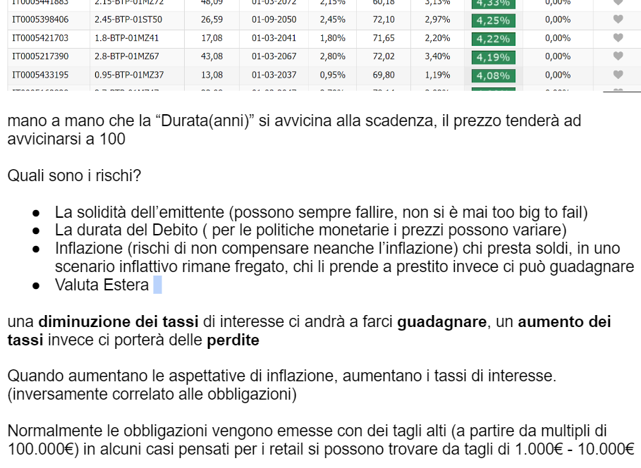 L'albero della Riccanza (google sheets)