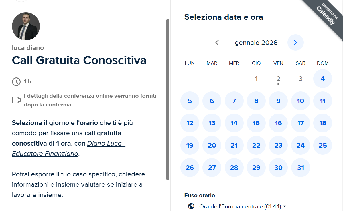 Coaching Finanziaria 1h